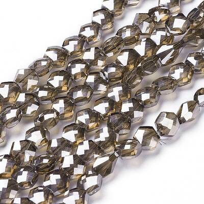 Electroplate Glass Beads Strands
