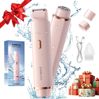 Electric Bikini Trimmer for Women, Rechargeable 2 in 1 Body & Facial Hair Removal, Waterproof Wet & Dry Use Trimmer for Women...