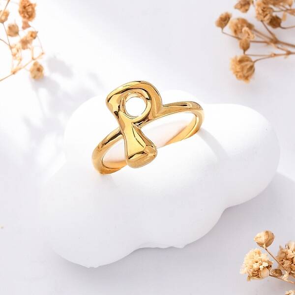 304 Stainless Steel Open Cuff Rings for Women