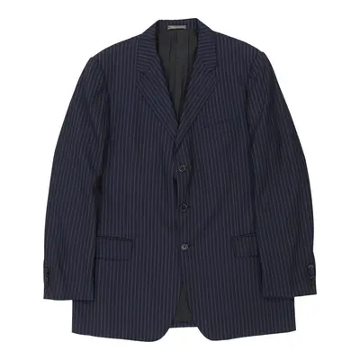 Salvatore Ferragamo Animal print Blazer - 3XL Navy Wool