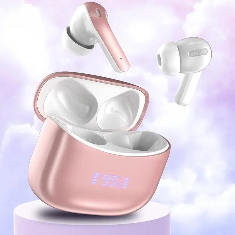 In-ear Design Wireless Earphones, Deep Bass Wireless Earbuds, Sports Headphones with Mic, BT Gaming Headset with Digital Dis...