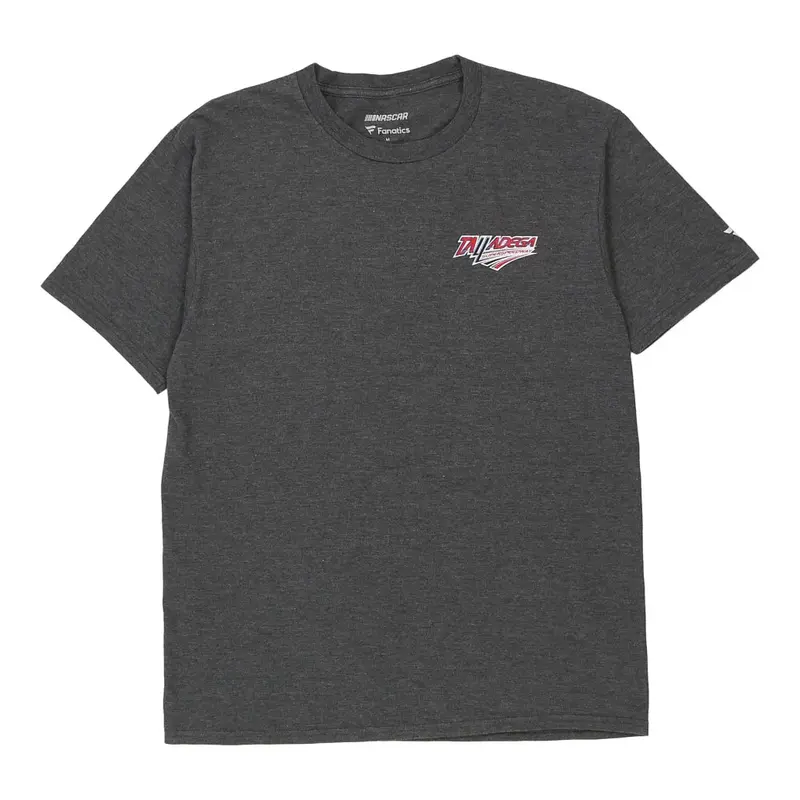 Talladega Fanatics Nascar T-Shirt - Medium Grey Cotton