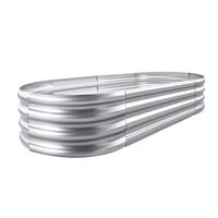 Galvanized Planter 4ft Raised Garden Bed - Antirusting, High Quality & Simple Installation for Vegetables, Flowers & Herbs, I...