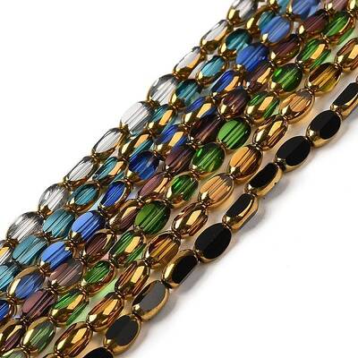 Electroplate Transparent Glass Beads Strands
