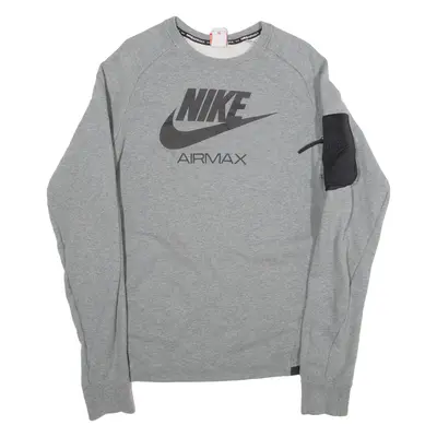 NIKE Womens Sweatshirt Grey M