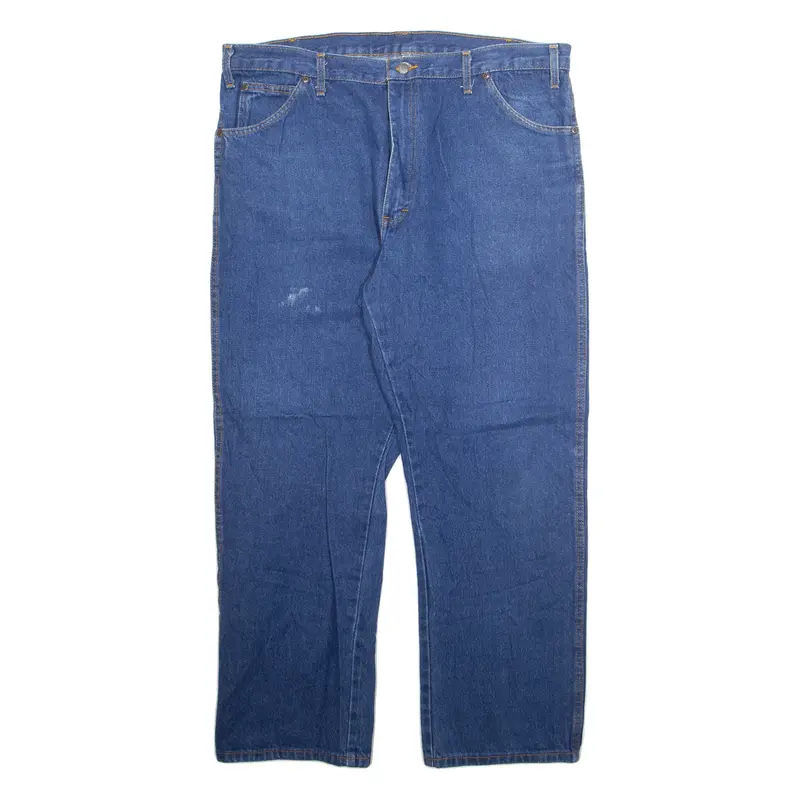 DICKIES Mens Jeans Blue Regular Straight W40 L30