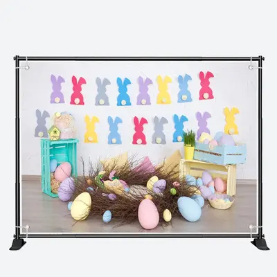 Big Nest Rabbit Paper Cuts Eggs Easter Backdrop - Aperturee