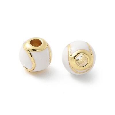 Brass Enamel Beads
