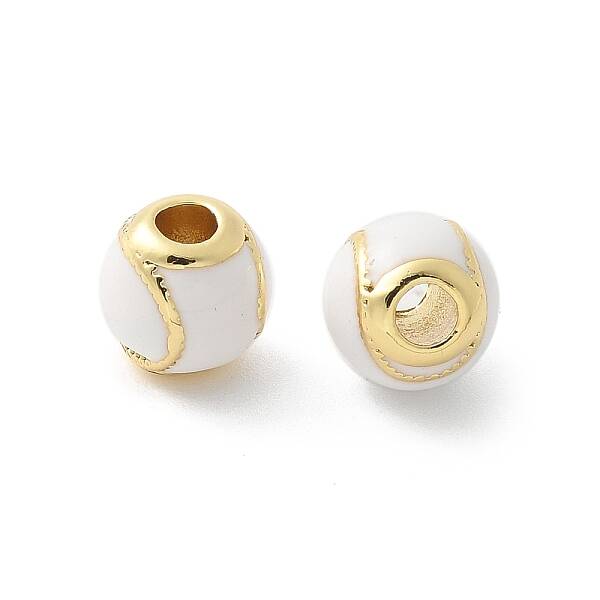 Brass Enamel Beads