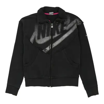 Nike Zip Up - Large Black Cotton
