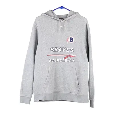 Braves Basketball Nike College Hoodie - Medium Grey Cotton Blend