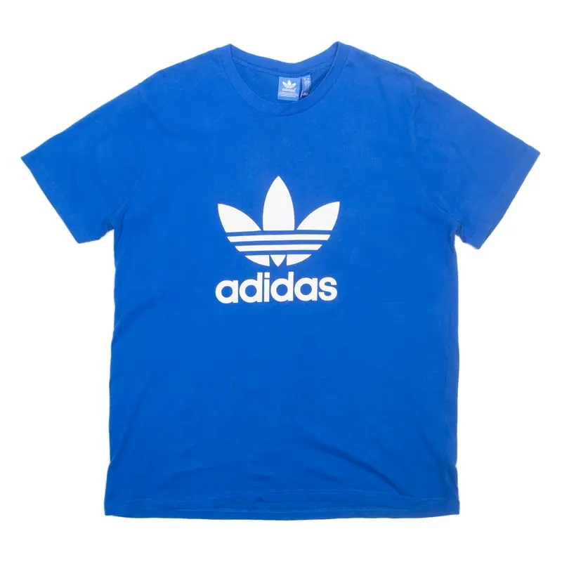 ADIDAS Mens T-Shirt Blue L