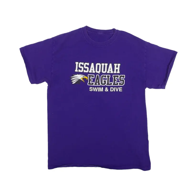 Issaquah Eagle Swim & Dive T-Shirt Purple Short Sleeve Mens S