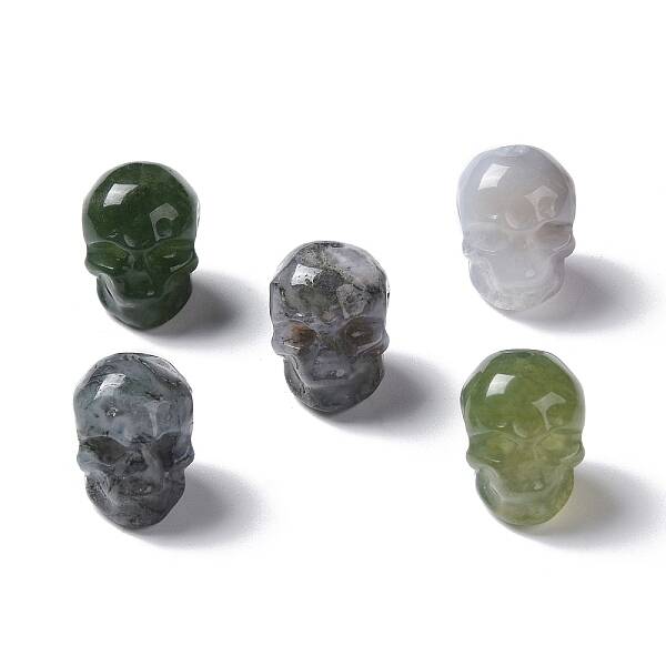 Natural Moss Agate Beads