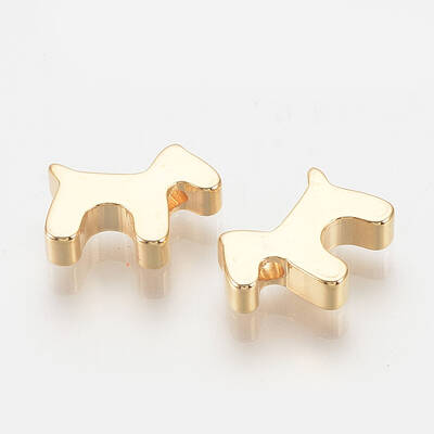 Brass Puppy Charms