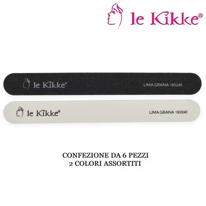 Le kikke nail file 180/240 in blister 6 pcs