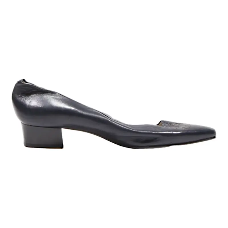 FANNA Pump Heels Black Leather Womens UK 6