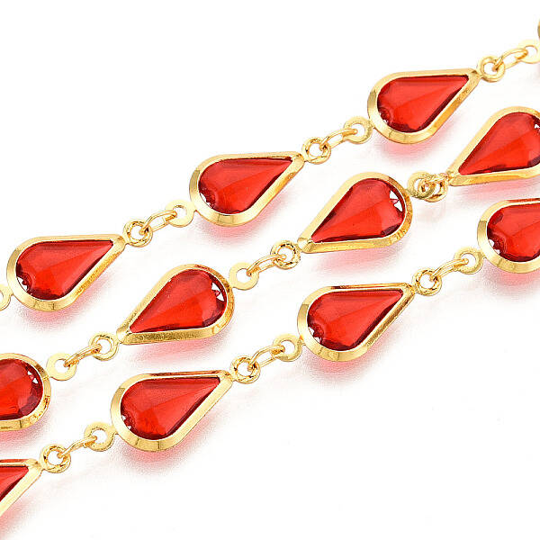 Brass Teardrop Link Chains