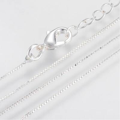 Brass Box Chains Necklaces