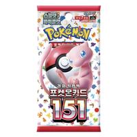 Korean Pokemon 151 Booster Pack Pokemon Trading Card Game