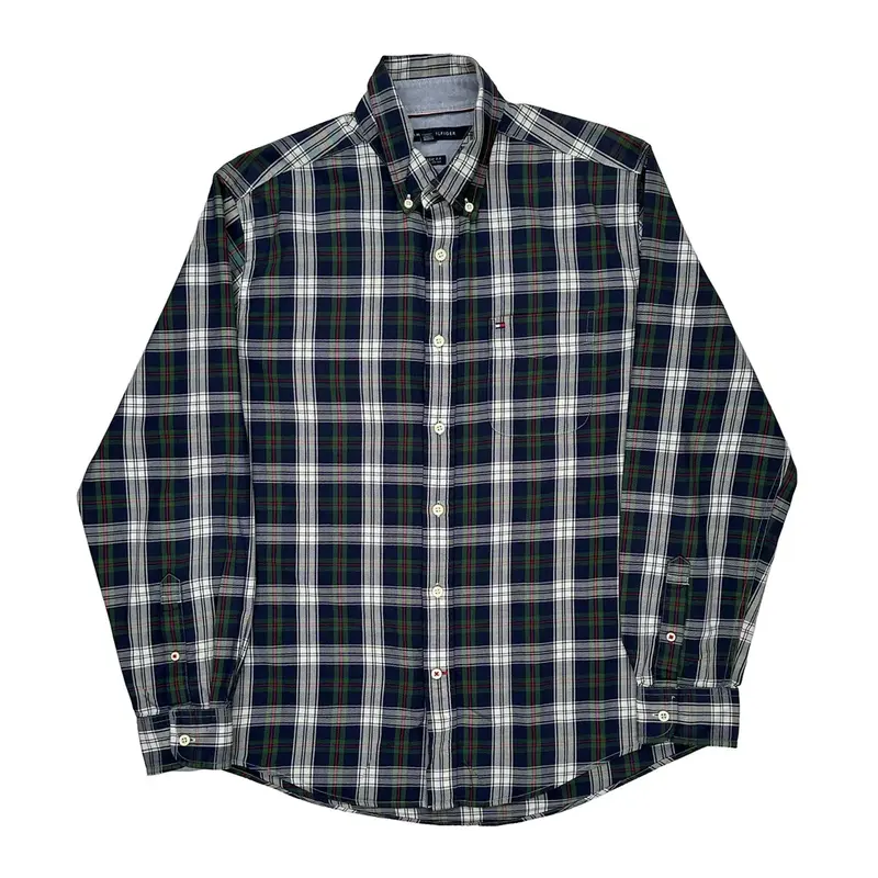 Tommy Hilfiger Checked Shirt - Medium Multicoloured Cotton