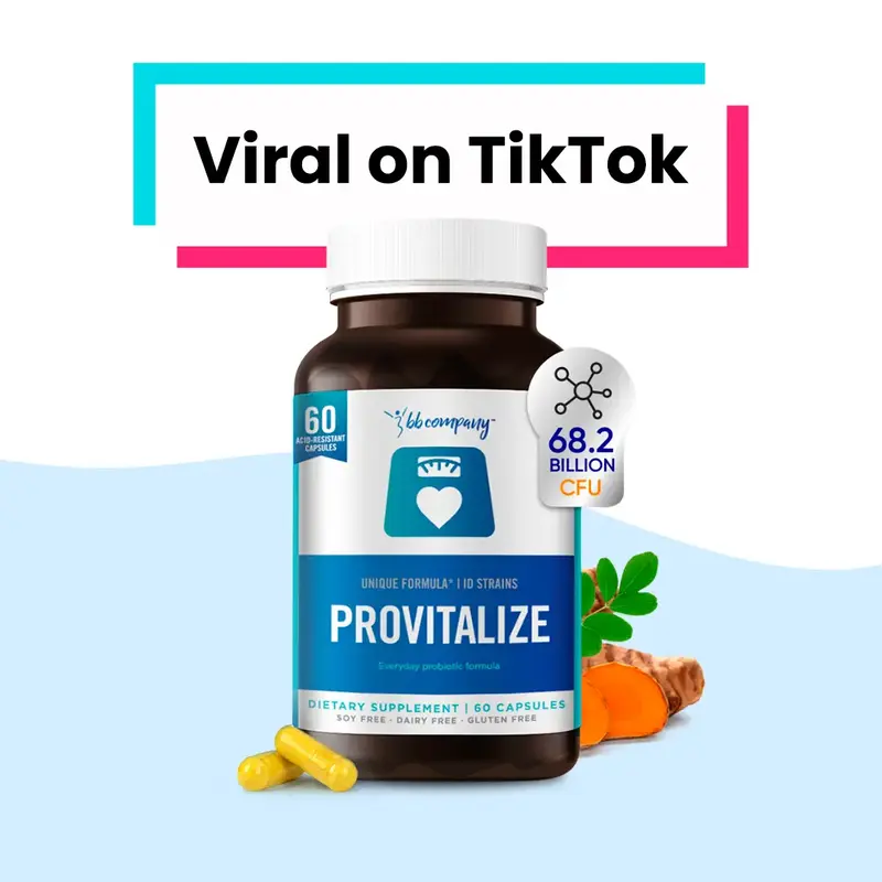 Provitalize | Probiotics for Women Digestive Health, Menopause, 68.2 Billion CFU - Relief for Bloating, Hot Flashes, Joint Su...