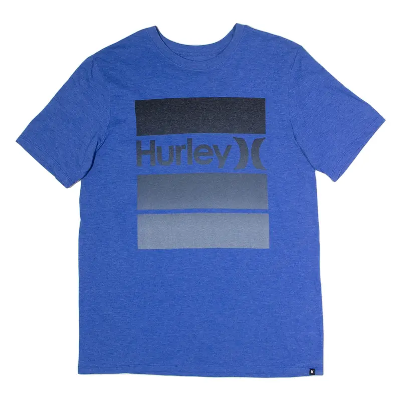 HURLEY Mens T-Shirt Blue Crew Neck M