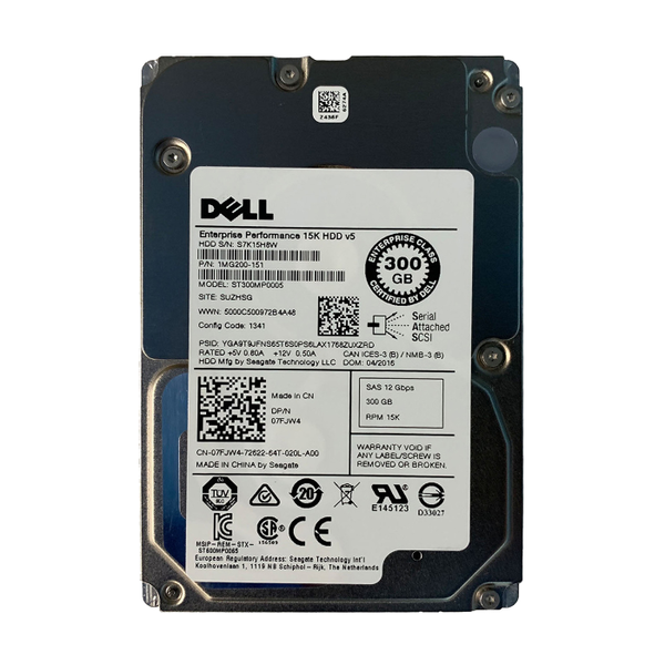 07FJW4 Dell 300GB 12Gb/s SAS 15000 2.5-Inch Hard Drive