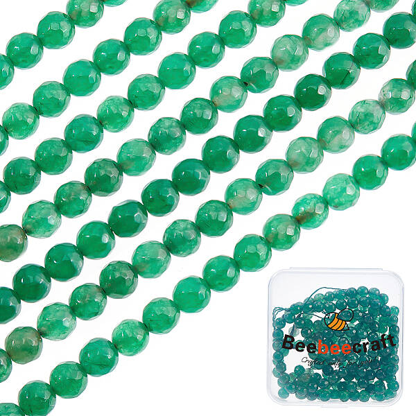 3 Strands Natural White Jade Beads Strands