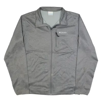 COLUMBIA Mens Track Jacket Grey M