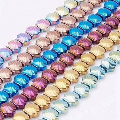 Electroplate Non-Magnetic Synthetic Hematite Beads Strands
