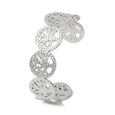 Tree of Life 304 Stainless Steel Cuff Bangles for Women