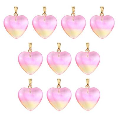 Two Tone Transparent Glass Pendants