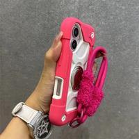 Dazzling New iP16promax Lanyard Phone Case Thickened 15 Silicone Casing with Super Anti-Fall Protection for Smartphones Prote...
