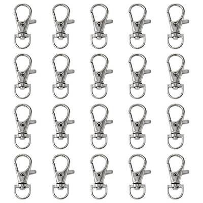 20Pcs Alloy Swivel Lobster Claw Clasps