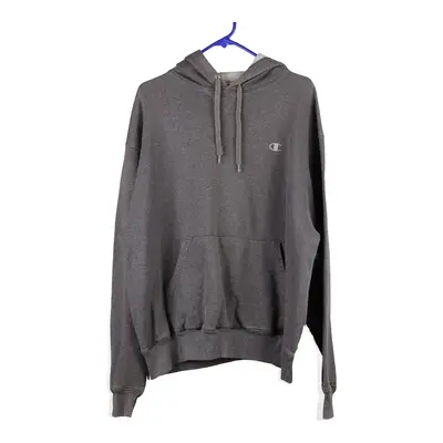 Champion Hoodie - Large Grey Cotton