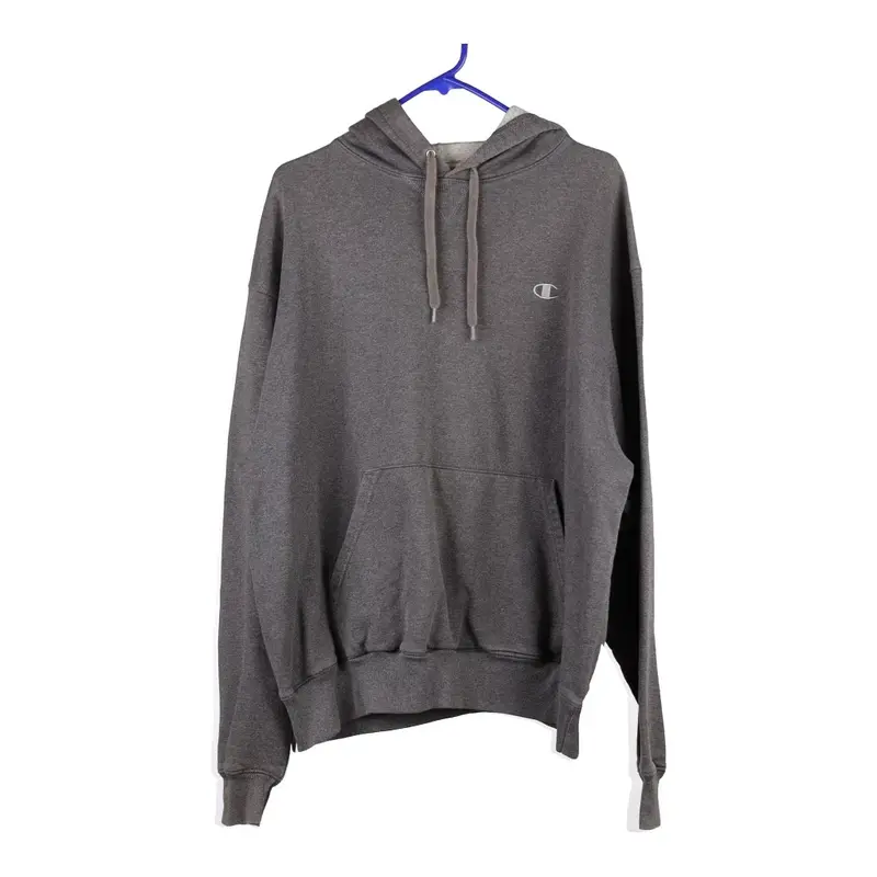 Champion Hoodie - Large Grey Cotton