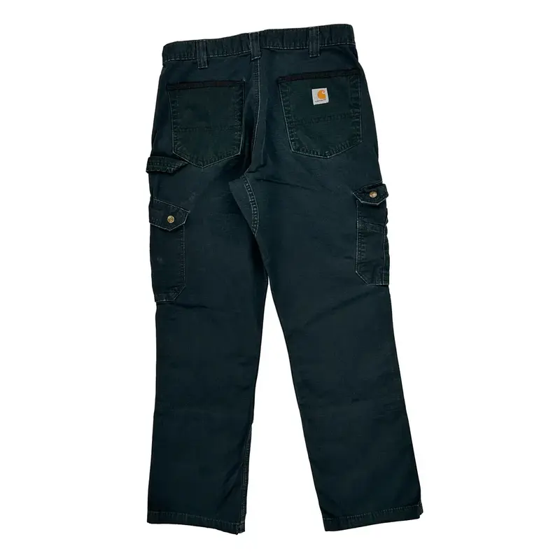 Carhartt Cargo Trousers - 33? Waist Black Cotton