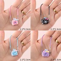 la-bu-bu mini cartoon model small camera bow neck accessories doll pendant accessories(Doll Not Included)