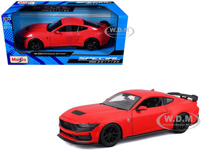 2024 Ford Mustang Dark Horse Red Special Edition Series 1/24 Diecast Model Car by Maisto