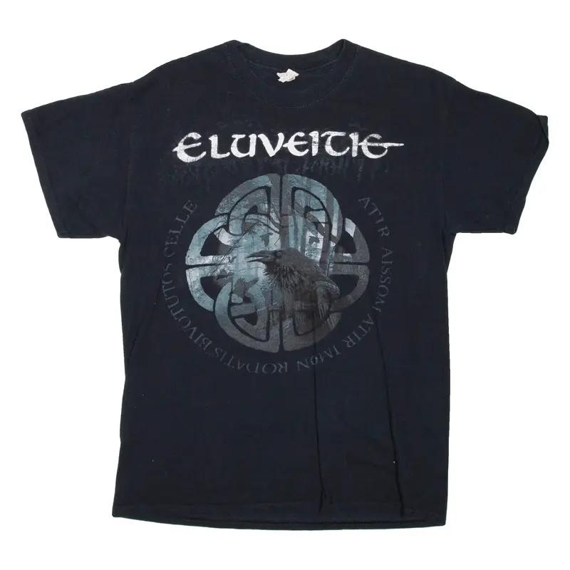 GILDAN Mens Band T-Shirt Black M