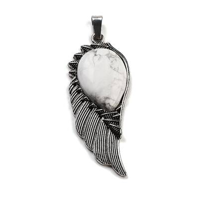 Natural Howlite Big Pendants