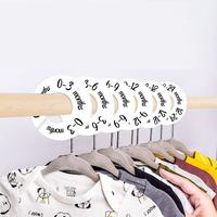 Clothing Size Divider Set, 6/7/8/11pcs/set Unisex Baby Closet Organizer for Nursery Baby Clothes Size, Baby Closet Plastic Di...