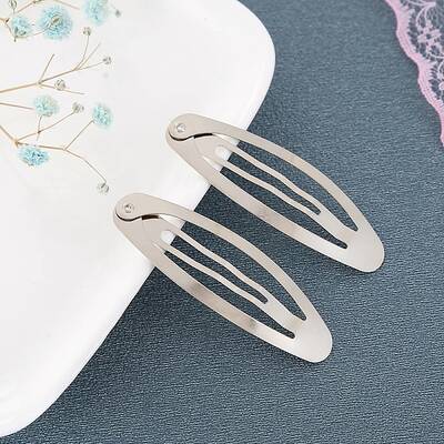 Alloy Snap Hair Clips
