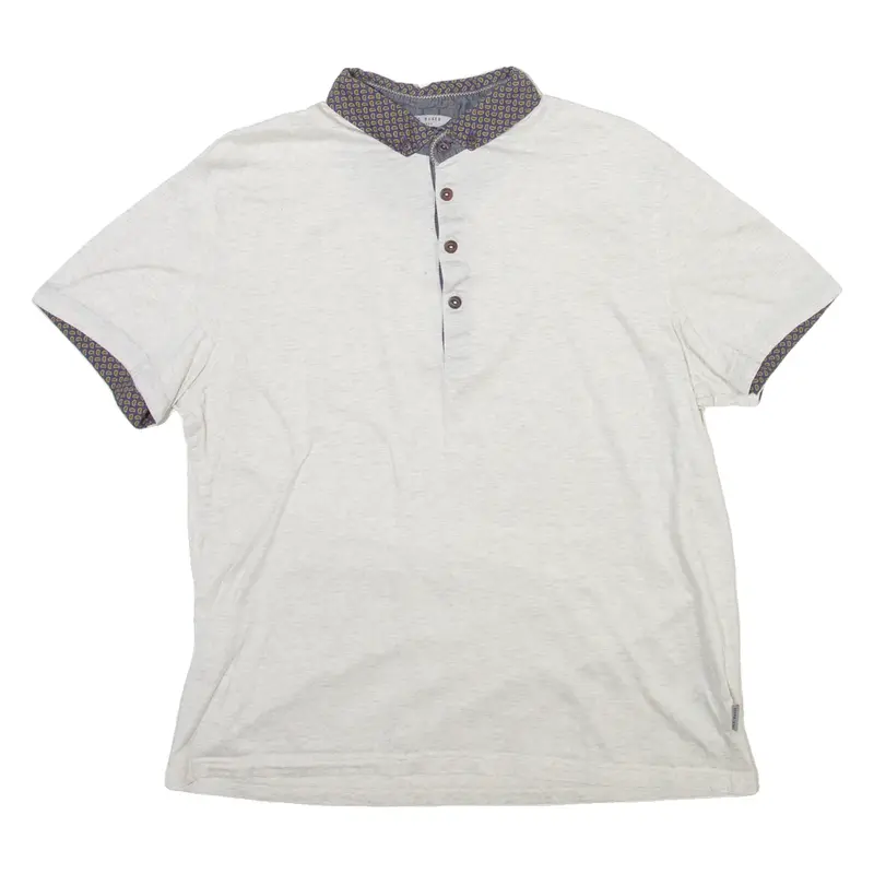 TED BAKER Mens Polo Shirt Grey L