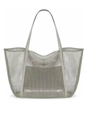 Hollow Out Design Tote Bag, Casual Versatile Large Size Beach Bag, Simple All-match Bag for Women & Girls, Casual Trendy Vers...