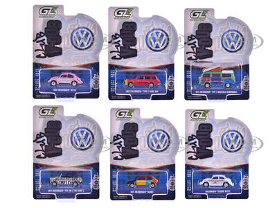 Club Vee-Dub Series 21 Set of 6 pieces 1/64 Diecast Model Cars by Greenlight