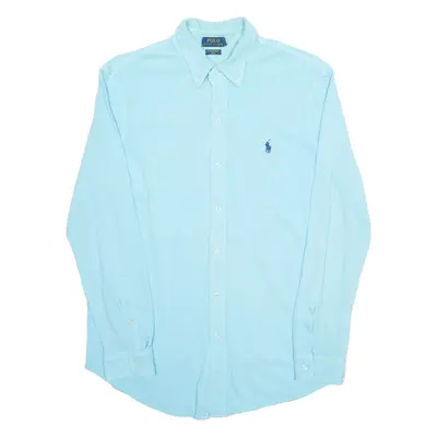 POLO SPORT RALPH LAUREN Mens Plain Shirt Blue Long Sleeve L