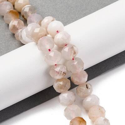 Natural Cherry Blossom Agate Beads Strands