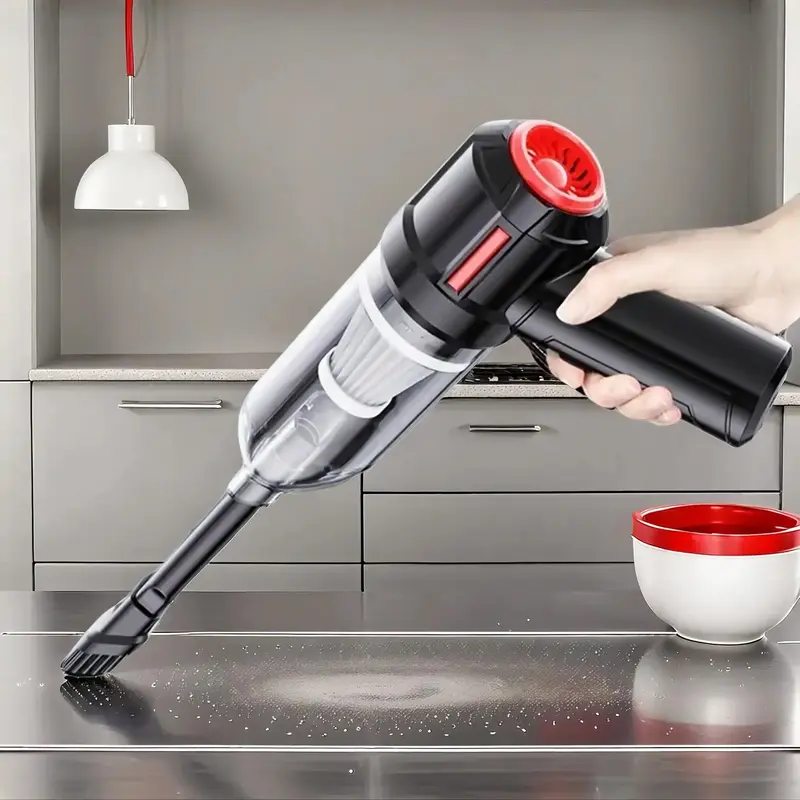 Handheld Vacuum Cleaner, Rechargeable Portable Small Cordless Handheld Vacuum Cleaner, Wet Dry Mini Vacuum Cleaner for Car Ho...